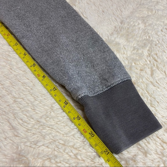 PINK Victoria’s Secret Campus V-Neck Gray Longsleeves Sweatshirt - Size: Small - Picture 6 of 11